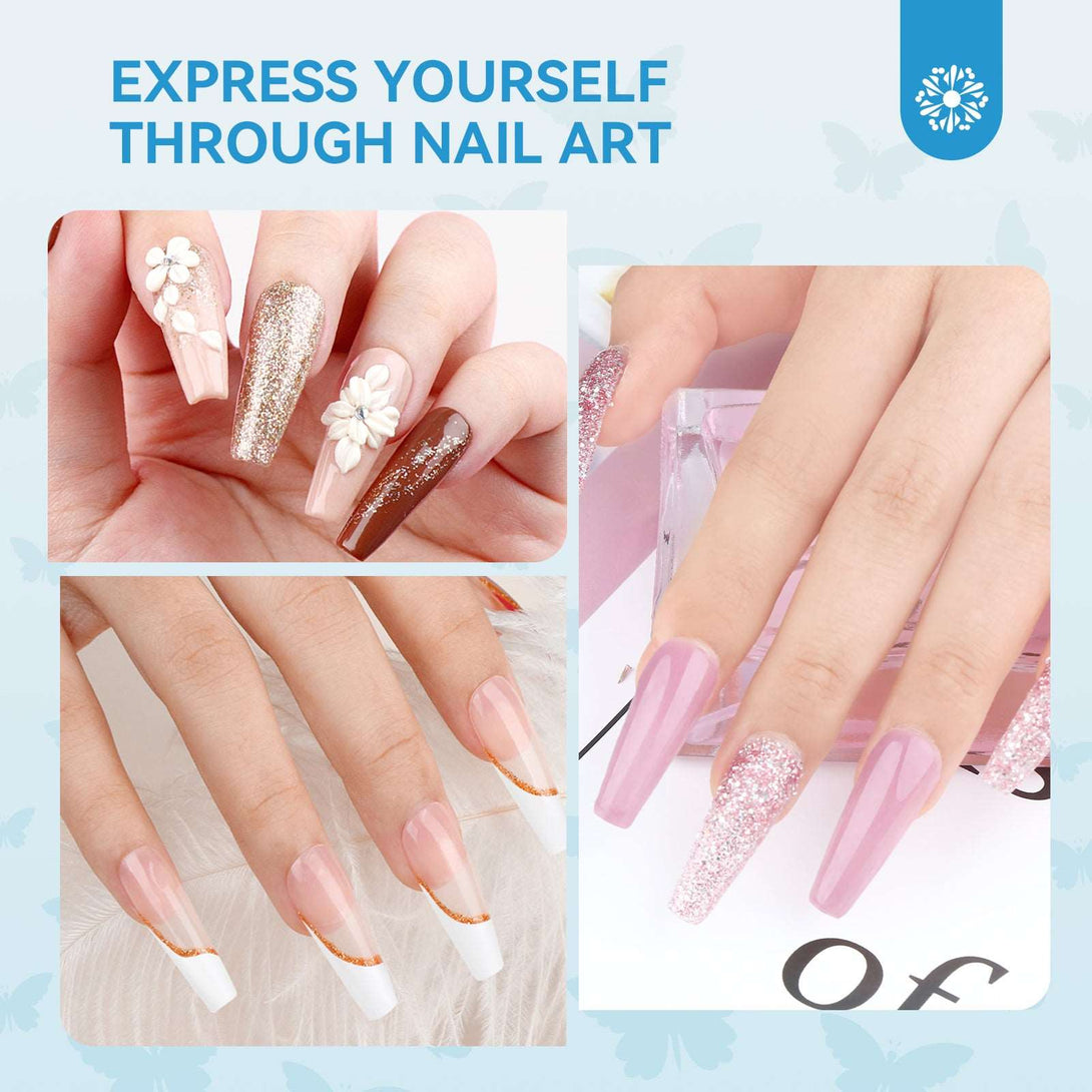 Acrylic Nail Brush Set - 5pcs Size 4/8/10/12/16