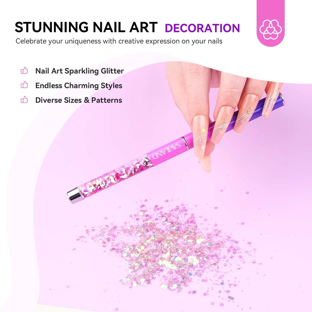 3PCS Acrylic Nail Brush Set - Size 8/10/14 Kolinsky Acrylic Nail Brushes