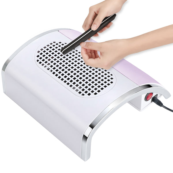 [US ONLY]Nail Dust Collector for Nails - 80W 2 Fans Dust Extractor