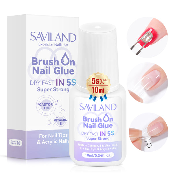 Nail Glue - 5s Fast Dry, Extra Strong, 10ml
