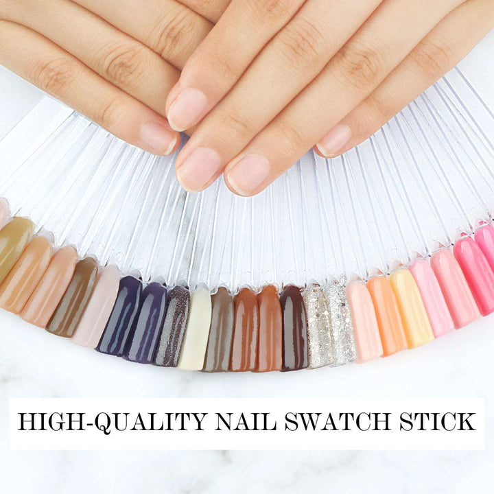 [US ONLY]150 PCS Clear Nail Swatch Sticks – Nail Swatch Sticks