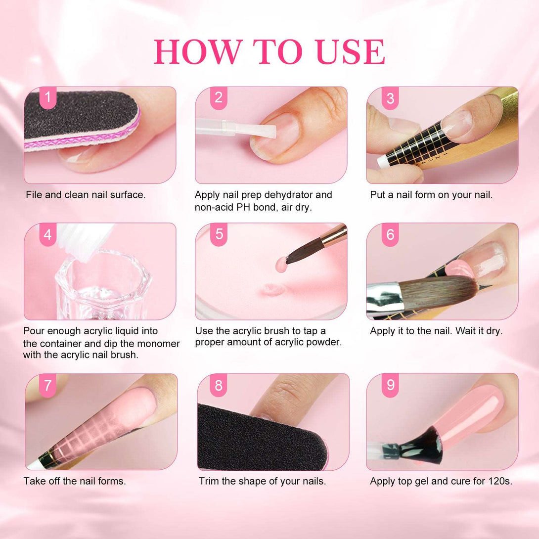 1pcs 150g Pink Acrylic Powder - 5.29OZ