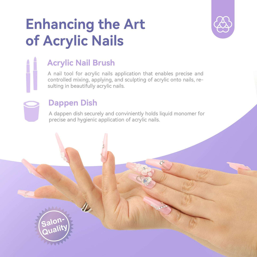Professional Acrylic Liquid Set - 4.06fl oz EMA Acrylic Nail Liquid