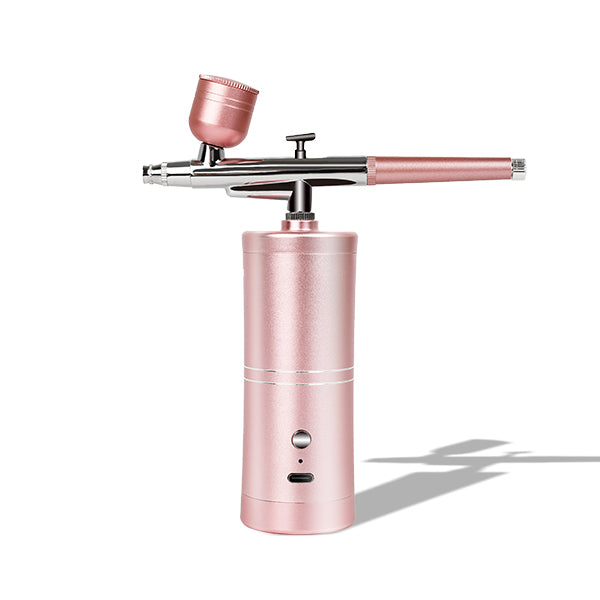 Professional Cordless Nail AirBrush Kit Pink Color
