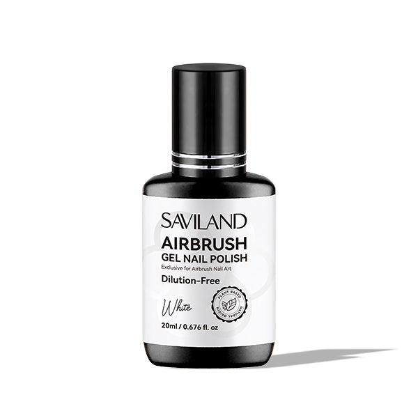 Dilution-free Airbrush Gel Nail Polish White Color Single Bottle