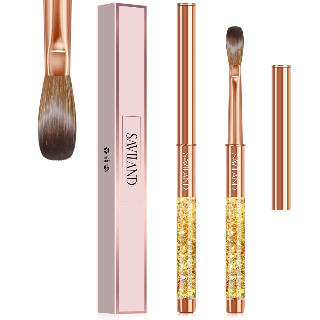 Size 10 Gold Kolinsky Acrylic Nail Brush