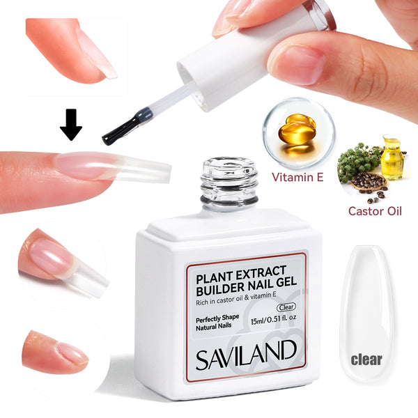 Clear Builder Nail Gel - 15ml, Nail Extension & Strengthener