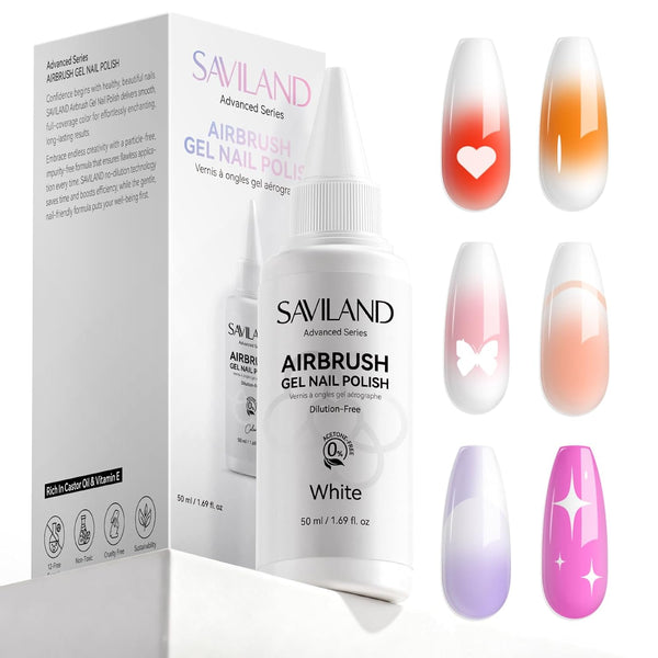 [US ONLY] 50ml Dilution-Free White Airbrush Gel Nail Polish