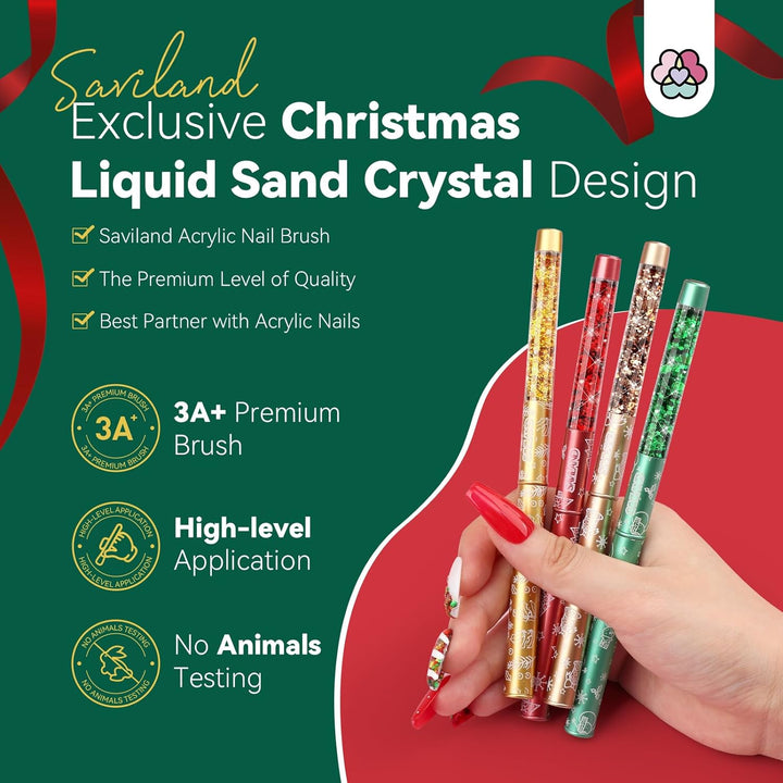 saviland acrylic brush set for Christmas