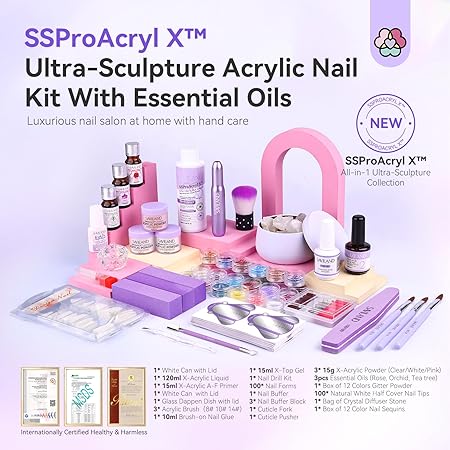 Saviland Acrylic Nail Kit for Brginners