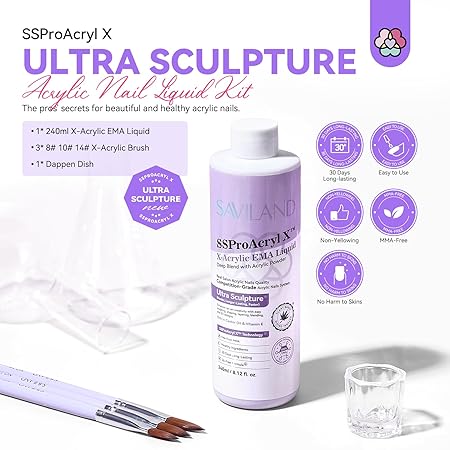Saviland Acrylic Nail Liquid Kit