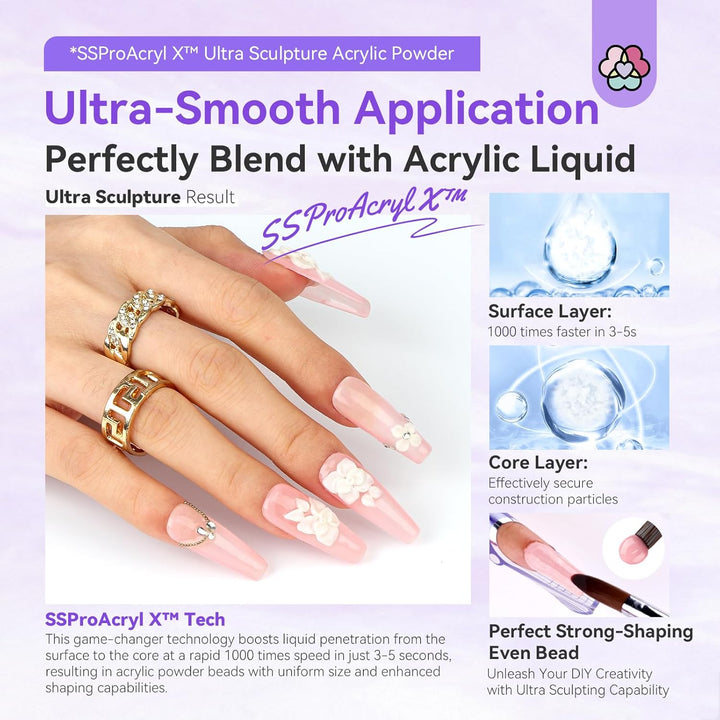 SSProAcryl X™ Colored Acrylic Nail Powder Set-03