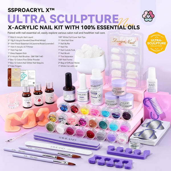 SSProAcryl X™ All-in-1 Acrylic Nail Kit For Practice-1