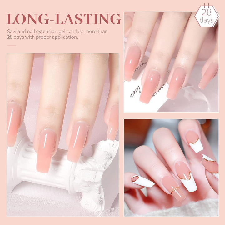 long lasting nude pink builder gel