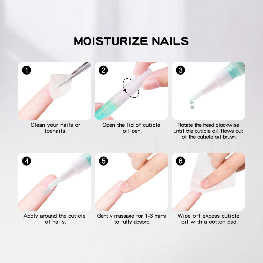 how to use the Saviland nail cuticle oil pen