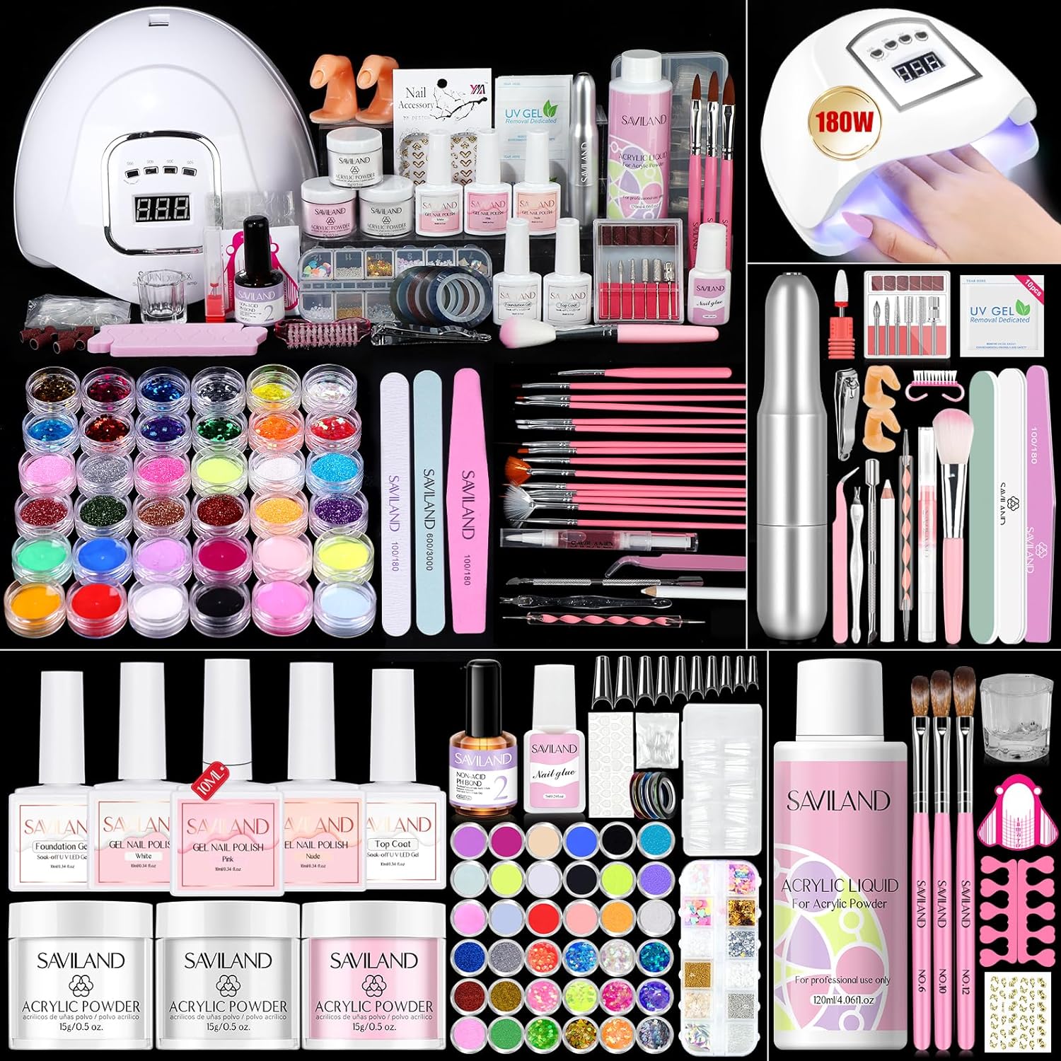 US ONLY] Saviland Acrylic Nail Kit for Beginners