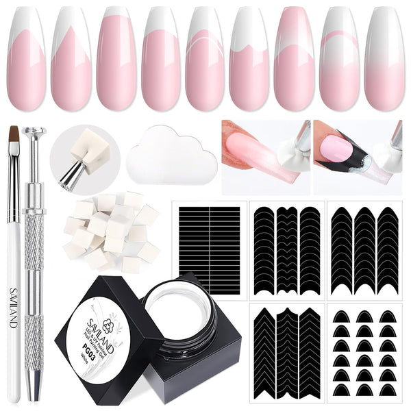 Saviland 10s Easy French Nails Kit