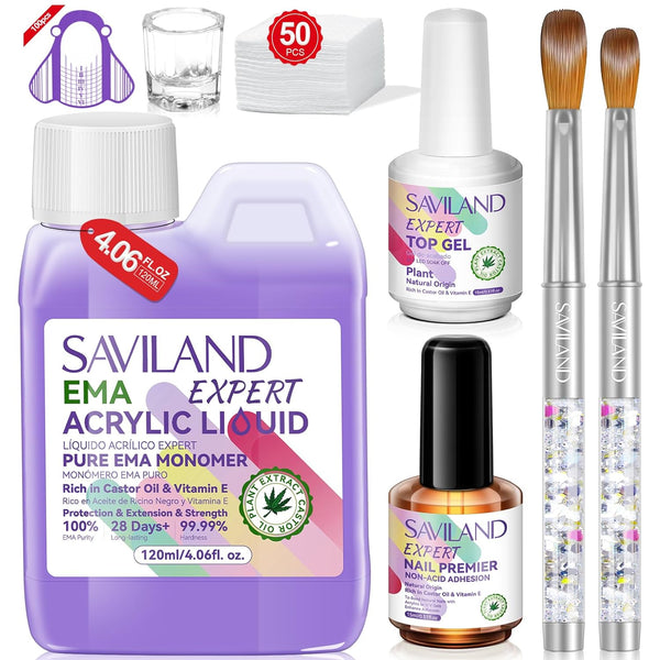 Saviland 4 oz Acrylic EMA Odorless Monomer Acrylic Liquid