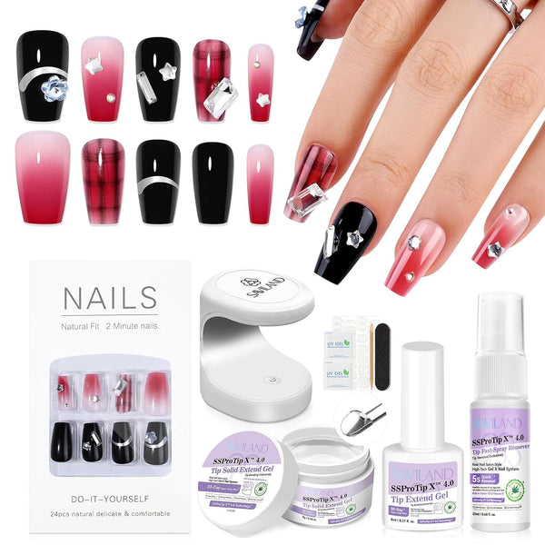 Saviland Cool Sweetie Press-Ons Nails Starter Kit