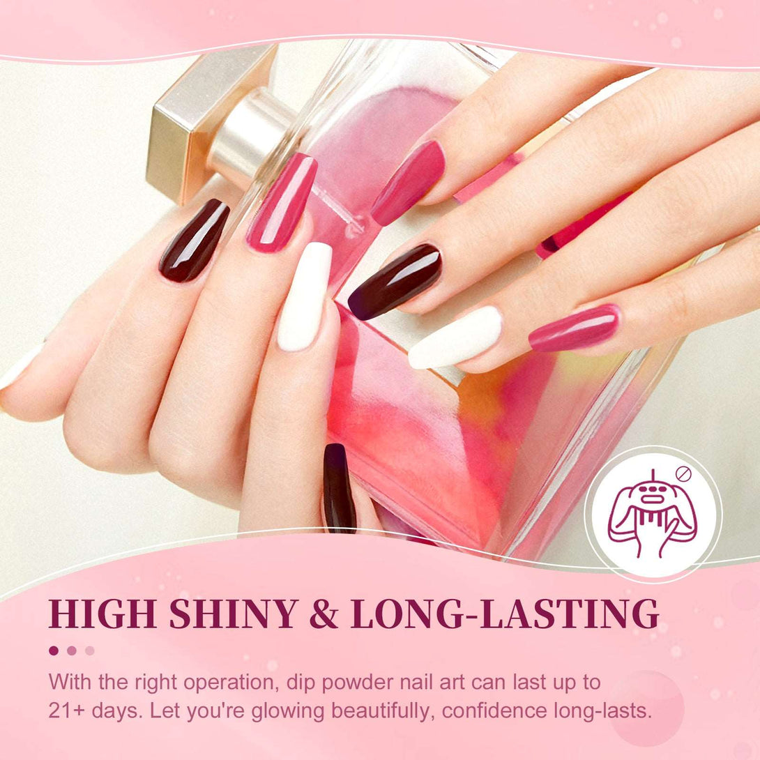 Saviland best dip powder liquid set– Dipping Powder Liquids System Dip Base & Top Gel Activator Brush Saver  Nail Dip Liquid Set Manicure Starter Kit for Home DIY & Salon Easy To Use Dry Fast