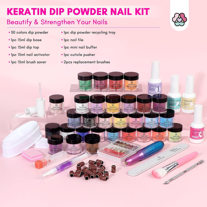 Saviland dipping powder nails set