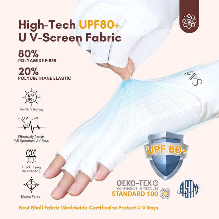 UV protection gloves for manicure (sku.10221 ) ➤ Buy at 89₴ with delivery  in Ukraine - Limonad
