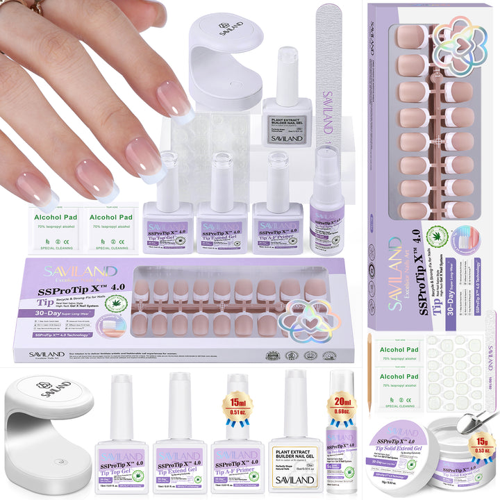 Saviland SSProTip X™ Thicker French Tip Press On Nails Kit