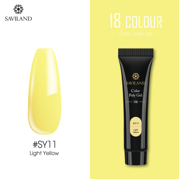 15g Light Yellow Poly Nail Gel