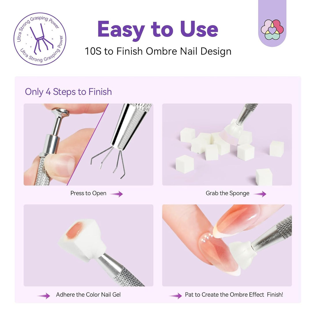 make easy nail art with sponge