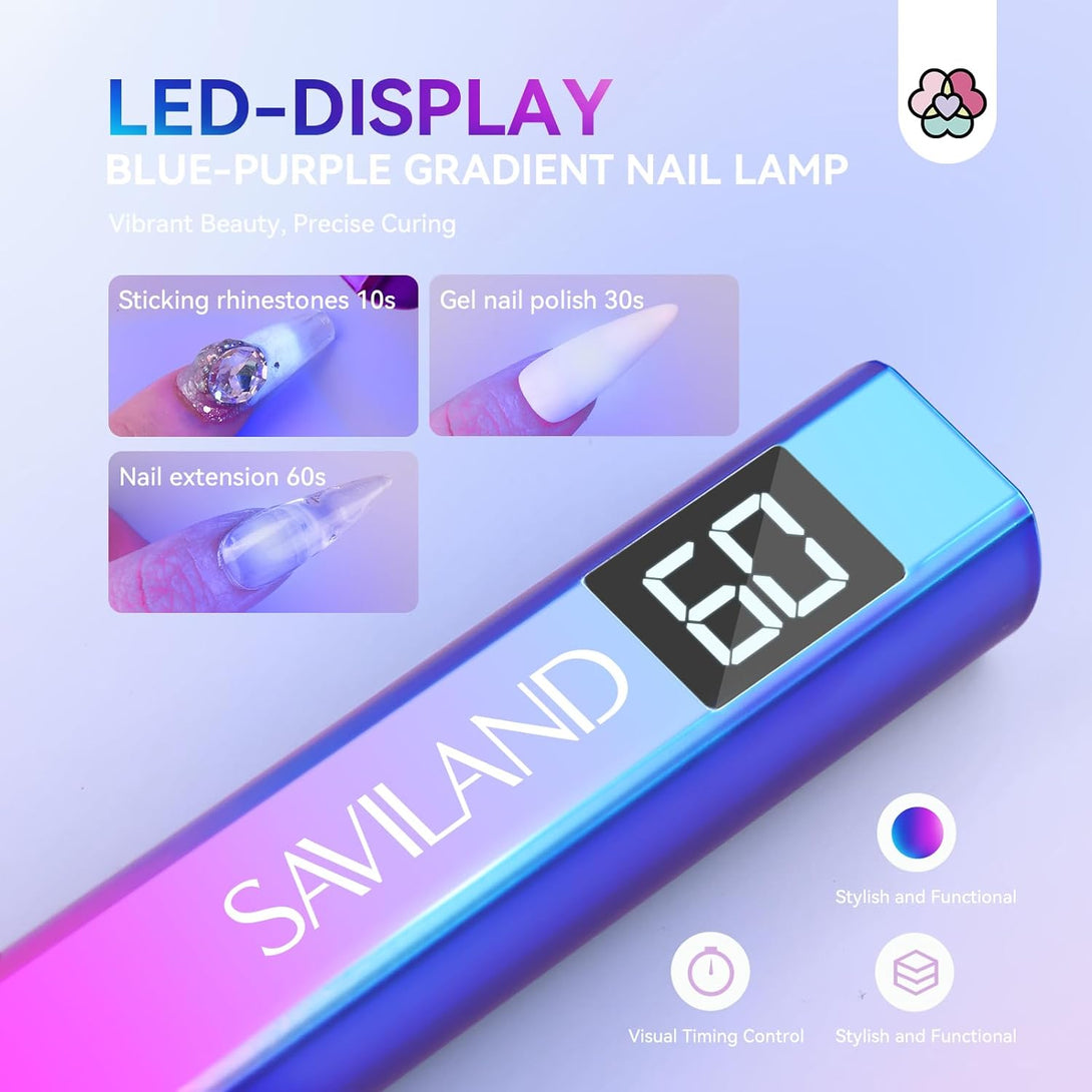 handheld led nail light with LED DISPLAY