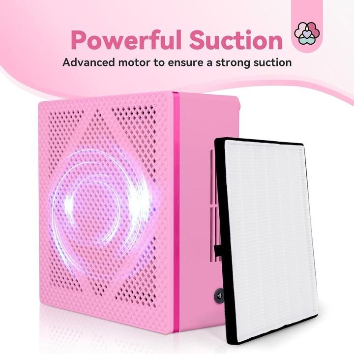 Saviland best dust collector for nails-pink