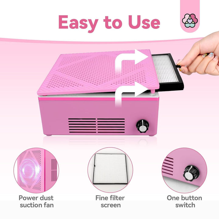 easy to use nail dust collector machine