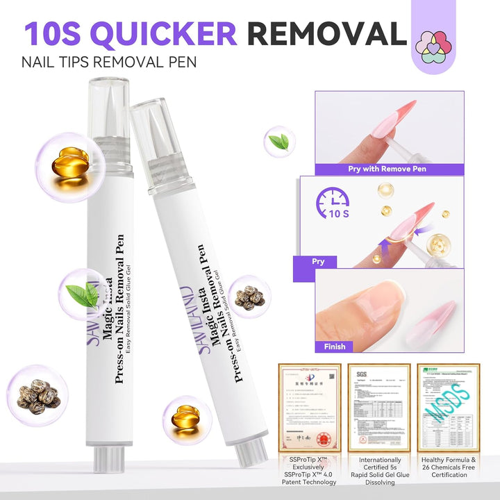 Saviland nail glue remover pen