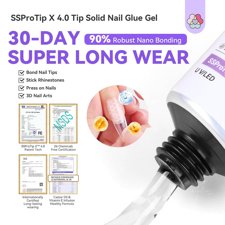 Saviland solid gel nail glue