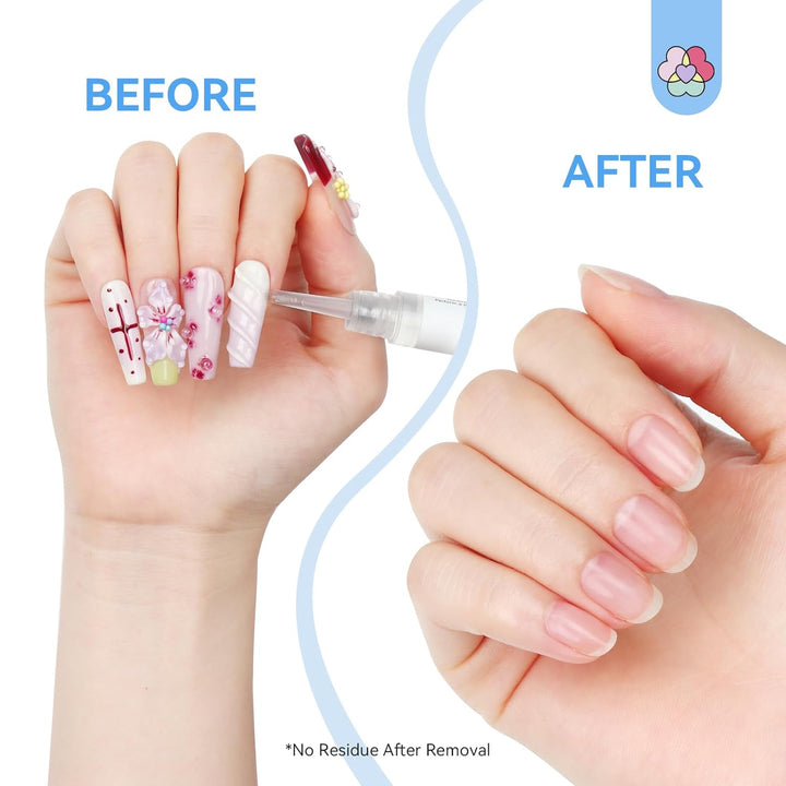 effect of the Saviland nail glue remover pen