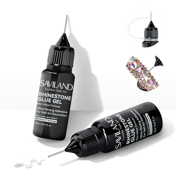 Saviland rhinestone glue gel kit-2 pcs