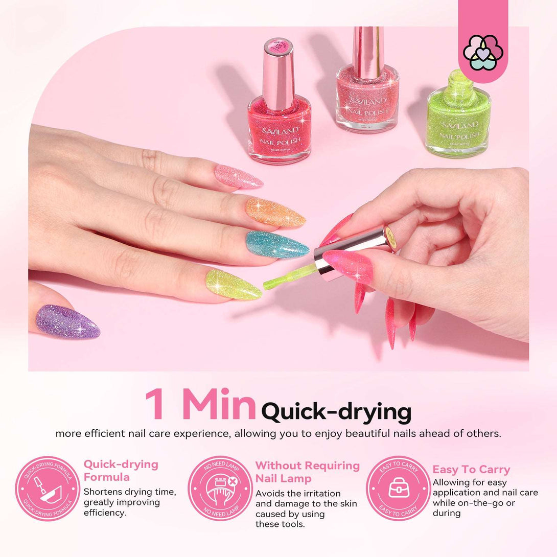 quick dry Glitter Nail Polish