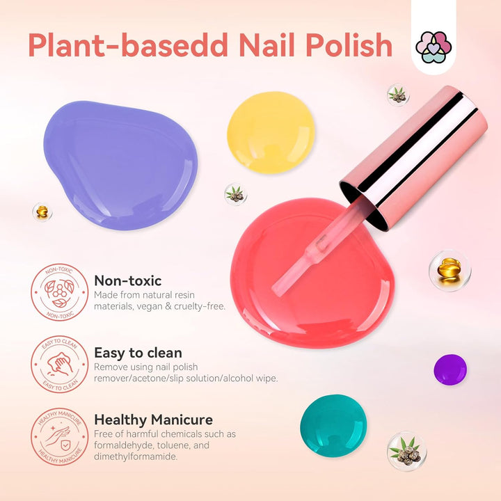 plant-based translucent jelly nail polish