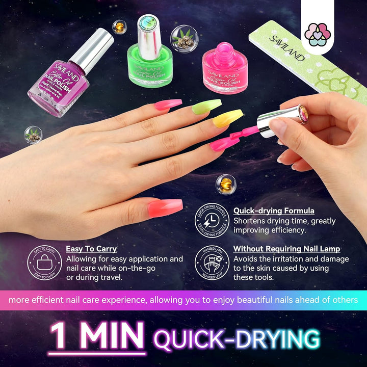 quick drying luminous nail polish set