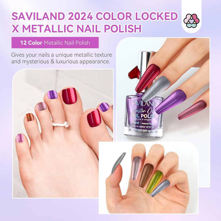 SAVILAND dark color nail polish