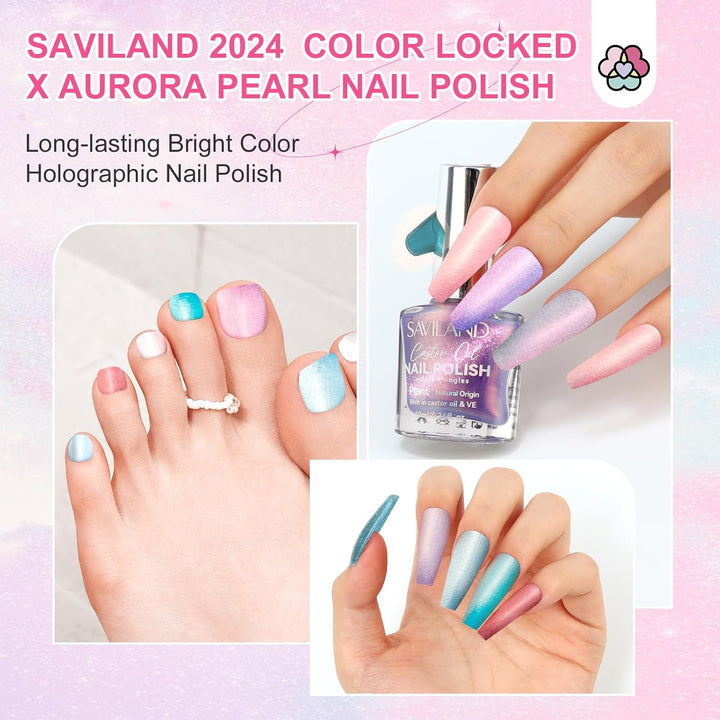 long lasting Aurora Nail Polish set