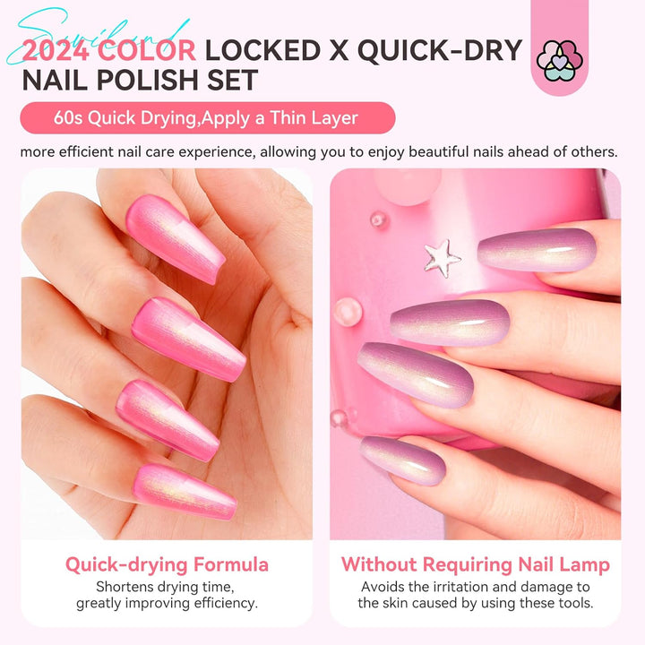 quick dry ombre nail polish colors