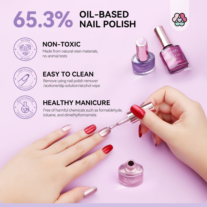 oil-based chrome nail polish kit