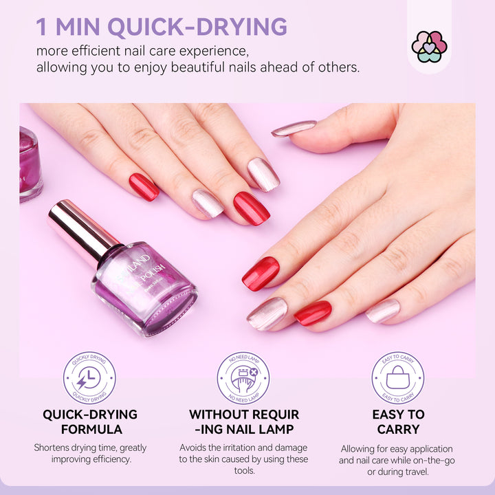 quick drying Saviland mirror metallic nail polish