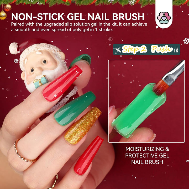 NO STICK GEL NAIL BRUSH - Saviland poly gel nail extension kit