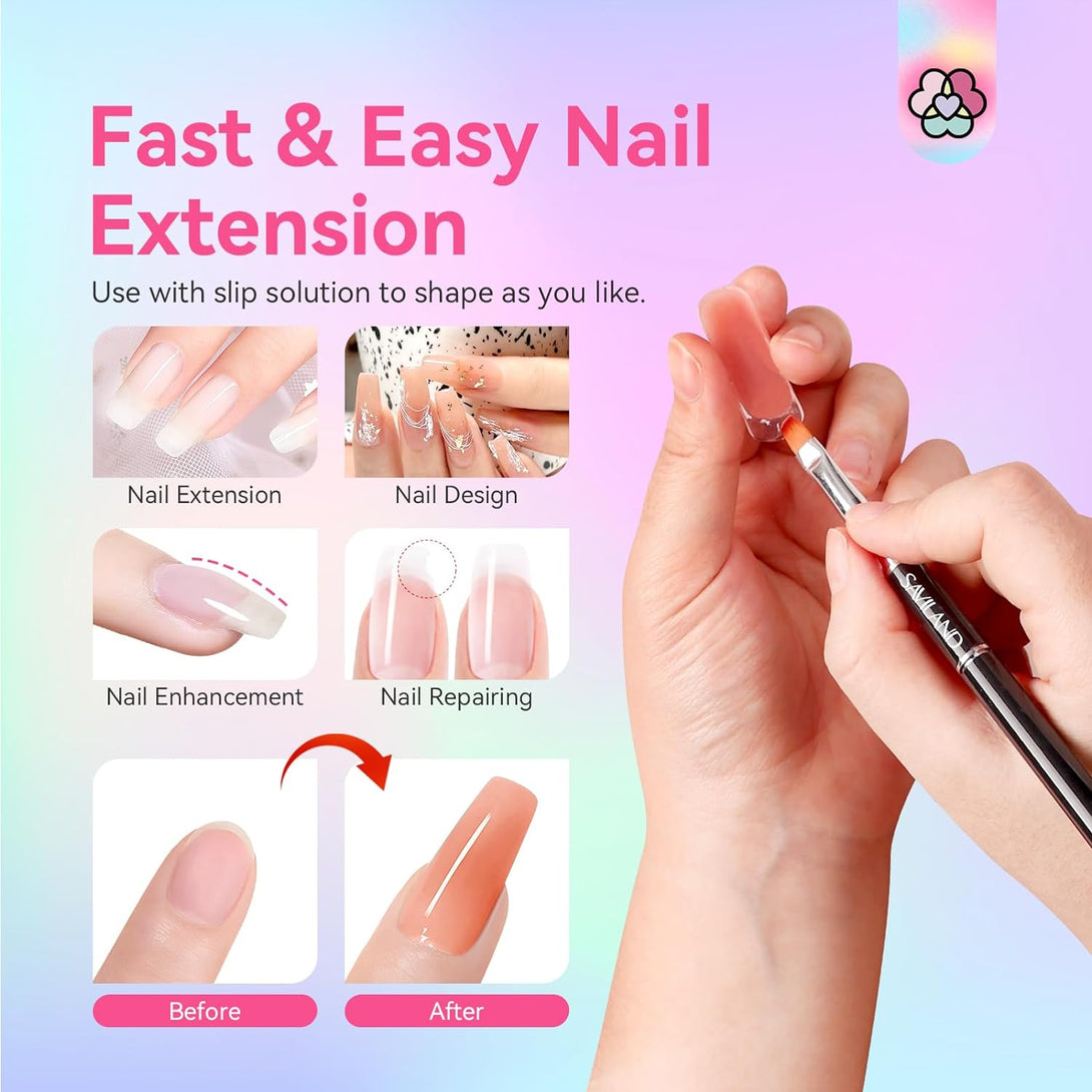 easy nail extension polygel colors set