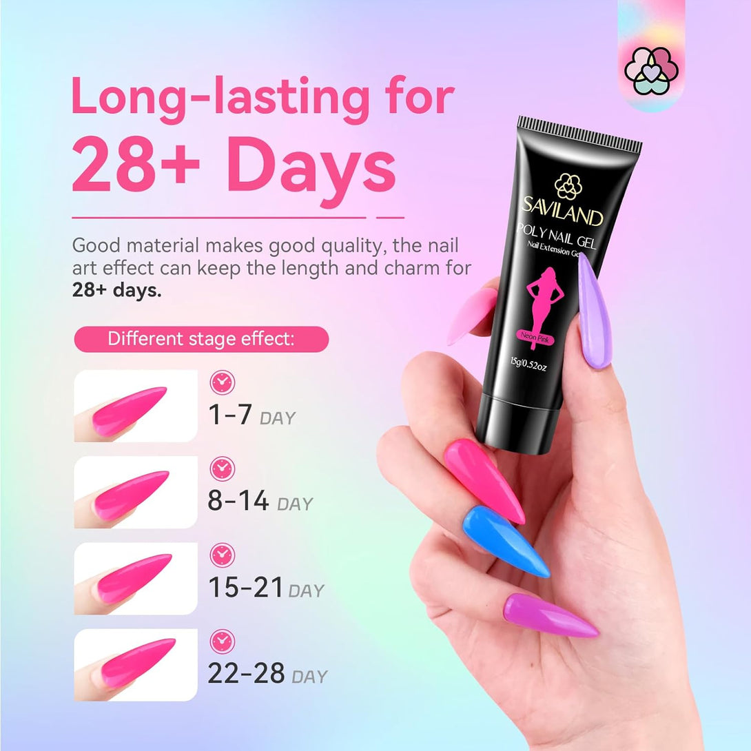 long lasting polygel purple