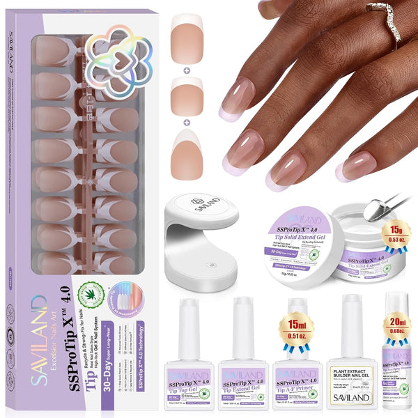 SSProTip X™ 3 Shapes French Tip Press On Nails Kit