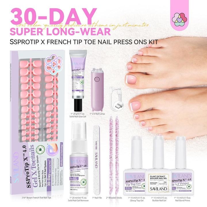 best press on toenails kit