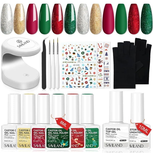 Free 14 Colors  Gel Nail Polish Kit